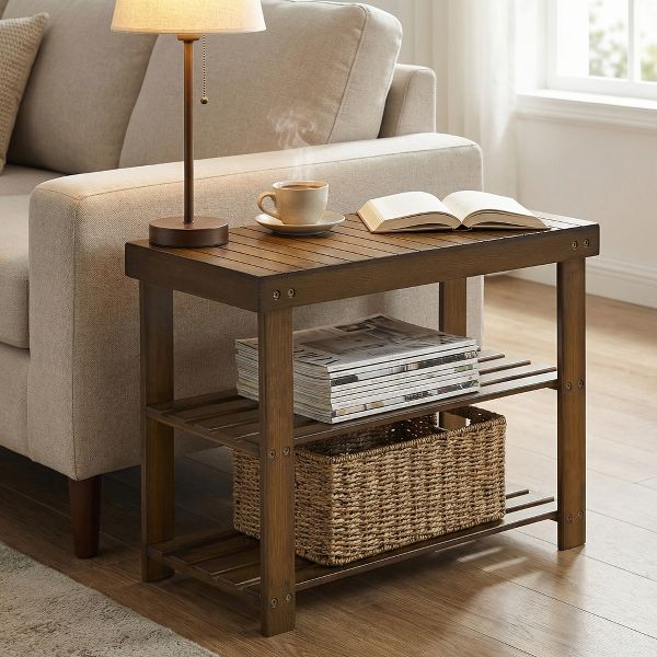 Shoe Bench, shoe storage bench, Attractive Bamboo Shoe Rack Bench for Entryway Organization and Comfort - Stylishly Welcome Home