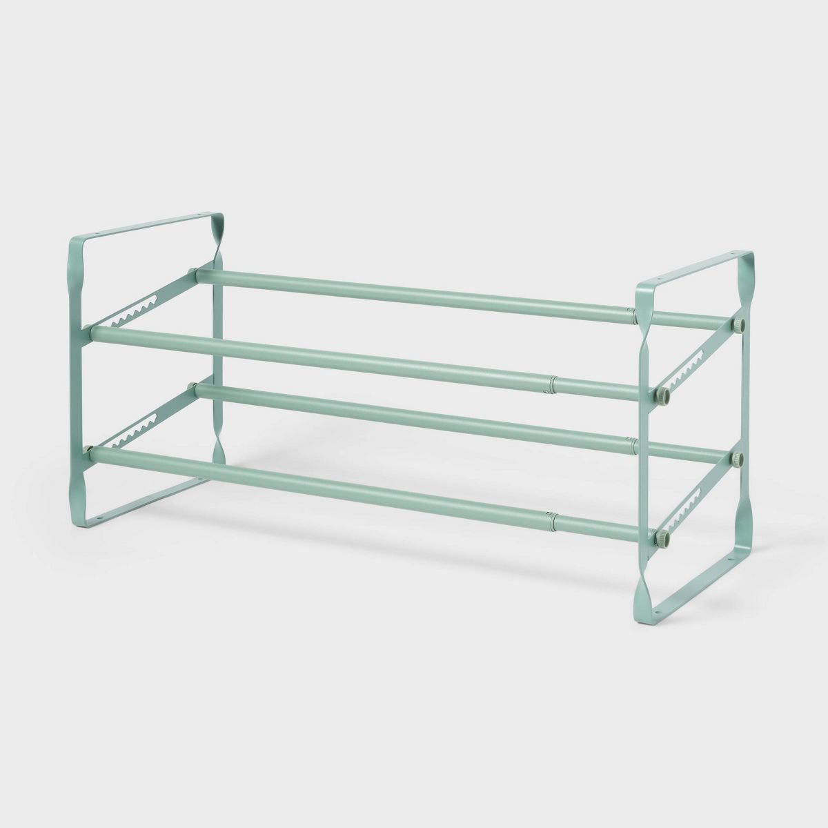 2 Tier Expandable Shoe Rack Black - Brightroom™
