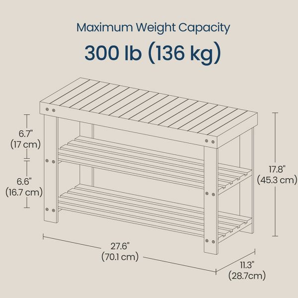 Shoe Bench, shoe storage bench, Attractive Bamboo Shoe Rack Bench for Entryway Organization and Comfort - Stylishly Welcome Home