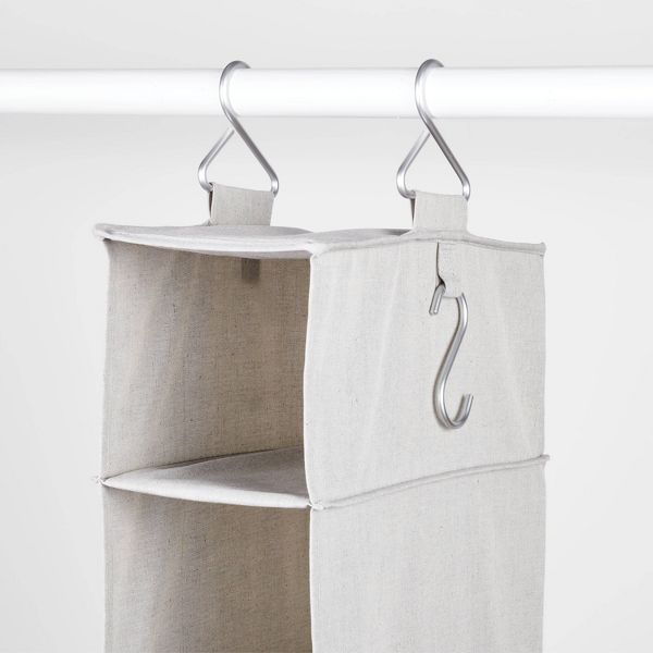 8 Shelf Hanging Fabric Shoe Organizer - Brightroom™: Closet System Component, Gray, 8 Shelves, Hanging Shoe Rack