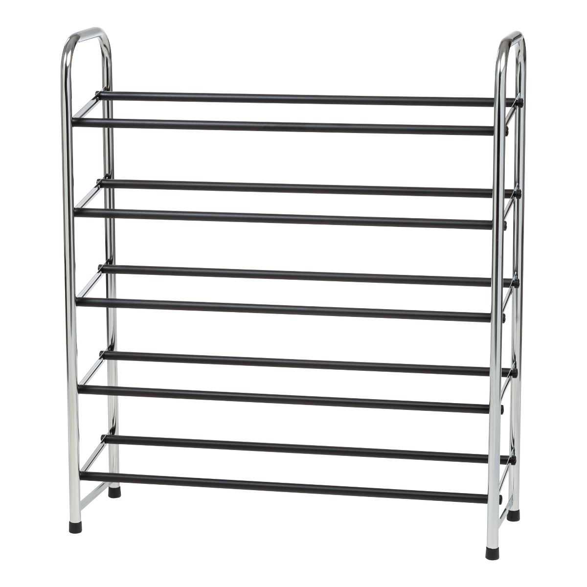 IRIS 2 Tier expandable and Stackable Freestanding Metal Shoe Racks for Entryway