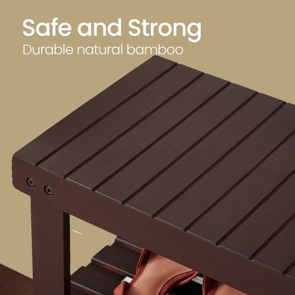 Shoe Bench, shoe storage bench, Attractive Bamboo Shoe Rack Bench for Entryway Organization and Comfort - Stylishly Welcome Home